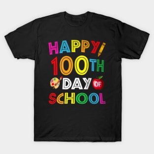 100Th Day Of School Teachers Kids Child Happy 100 Days T-Shirt